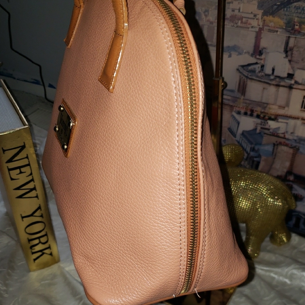 Valentina Lambskin Leather Satchel - Picture 6 of 14